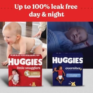 Baby Diapers Size 1 (8-14 lbs), 198ct, Huggies Little Snugglers Newborn Diapers